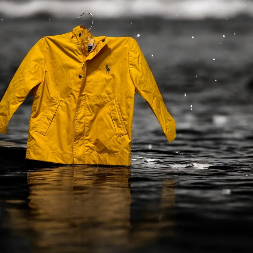 Polo by Ralph Lauren Yellow Raincoat Lightweight Weather-Resistant 3T